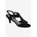 Wide Width Women's Lucky Slingback by Ros Hommerson in Black Micro (Size 11 W)