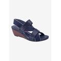 Wide Width Women's Wynona Sandal by Ros Hommerson in Navy Combo (Size 7 W)