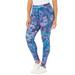 Plus Size Women's Knit Legging by Catherines in Floral Print (Size 2X)