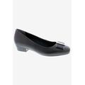 Women's Twilight Kitten Heel Pump by Ros Hommerson in Black Leather (Size 6 1/2 M)