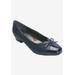 Wide Width Women's Tawnie Kitten Heel Pump by Ros Hommerson in Navy Print (Size 7 W)