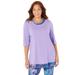 Plus Size Women's Racerback Tank & Tunic Duet by Catherines in Dusty Lilac (Size 1X)