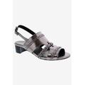 Women's Vacay Slingback by Ros Hommerson in Pewter Leather Snake (Size 6 1/2 M)