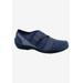 Wide Width Women's Cherry Flat by Ros Hommerson in Navy (Size 6 1/2 W)