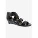 Wide Width Women's Voluptuous Sandal by Ros Hommerson in Black Leather (Size 8 W)