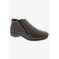 Women's Superb Comfort Bootie by Ros Hommerson in Brown Leather (Size 8 1/2 M)