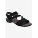 Wide Width Women's Marilyn Sandal by Ros Hommerson in Black Nubuck (Size 6 W)