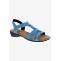 Wide Width Women's Mackenzie Sandal by Ros Hommerson in Blue Multi Stretch (Size 7 1/2 W)