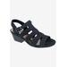 Wide Width Women's Wish Sandal by Ros Hommerson in Black Denim (Size 6 W)