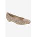 Women's Tabitha Flat by Ros Hommerson in Tan Textile (Size 9 1/2 M)