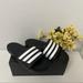 Adidas Shoes | Adidas Adilette Comfort Adjustable Unisex Sandals | Color: Black/White | Size: Various