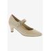 Women's Kiki Mary Jane Pump by Ros Hommerson in Nude Lizard Leather (Size 10 M)