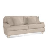 Braxton Culler Artisan Landing 2 Over 2 Queen Sleeper Sofa Polyester in Gray/White/Blue | 37 H x 86 W x 39 D in | Wayfair