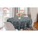 East Urban Home Ambesonne Butterflies Round Tablecloth, Pattern Of Repetitive Spring Flower Silhouettes Spring Season Design | Wayfair