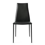 Calligaris Aida Upholstered Dining Chair w/ Metal Frame Upholstered in Black | 37.25 H x 17.75 W x 22.13 D in | Wayfair CS14520000153150000000C