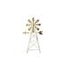 Rosalind Wheeler Metal Windmill for Wall Decor Metal in Gray/White | 26.5 H x 16 W x 2 D in | Wayfair 7A2CCB16FB904B04A9B6410BBE6CBFA2