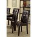 Red Barrel Studio® Tufted Dining Chair in Dark Wood/Upholstered in Brown | 39 H x 23 W x 19 D in | Wayfair 7630A6DE3E114338818FFA3162E41044