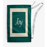 The Holiday Aisle® Joy Christmas Laundry Bag Fabric in White/Blue | 36 H in | Wayfair F0C33F222DAA42838F3AB865462B9D50