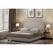 Alcott Hill® Maron Platform Bed Upholstered/Polyester in White | 46.4 H x 58 W x 80.62 D in | Wayfair 6720FC354BFD467AACA37A5528D76E6D