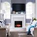 Darby Home Co Norcott Media Electric Fireplace in White | 49.5 H x 48 W x 14.5 D in | Wayfair C2F9F6E4E7C94C0AA2189119DA7A9CFE