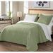 Latitude Run® Microfiber Reversible 3 Piece Coverlet/Bedspread Set Microfiber in Green | King | Wayfair 54A9DECC6BA64BDB9DABD81CF79F5BE0