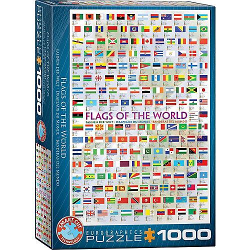 Puzzle 1000 Teile-Flaggen der Welt