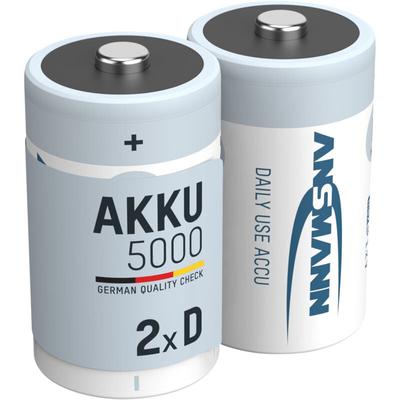 Akku d 5000mAh Mono NiMH 1,2V – 1000x wiederaufladbar (2 Stück) - Ansmann Image