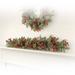 48" Spruce Cedar Holly Wp Berry Garland - Green Red - 48-Inch