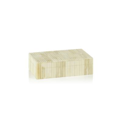 Drancy Ribbed Bone Inlay Decorative Box