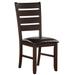 Acme Furniture Urbana Black and Espresso Rubberwood Dining Chair (Set of 2)