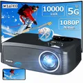 WZATCO – projecteur vidéo LED C6A 300 pouces Android 9.0 WIFI 5G Full HD 1920x1080P pour Home