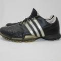 Adidas Shoes | Adidas Golf Shoes Mens 10 Black Powerband 3.0 Leather Lace Up Low Top Soft Spike | Color: Black | Size: 10