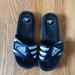 Adidas Shoes | Adidas Adissage Slides Black & White | Color: Black/White | Size: 6