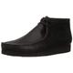 Clarks Men's Shacre Chukka Boot, Black Black Leather, 11 UK