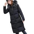 Clothing Loveso Women Coat Jacket Down Jacket Transition Winter Fashion Brands Jacket Boy Hour Chaos Autumn Winter Fashion Women Down Coat Winter Coat Winter Parka (Color : Schwarz, Size : L)