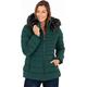 Klass Longline Padded Coat with Hood - Ladies Womens Collection Ivy Green