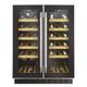 46 Bottle Capacity Dual Zone Wine Cooler - Black