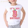 T-shirt It's My pour enfants avec lettres imprimées vêtements pour garçons et filles joli cadeau