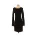 Express Casual Dress - Sheath: Black Print Dresses - Women's Size X-Small