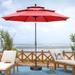 Ainfox 10ft Outdoor Patio Umbrella Without Base