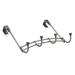 Richelieu 13-5/16 Inch Wide 4 Hook Over the Door Metal Coat Rack