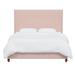 Birch Lane™ Cholet Upholstered Low Profile Standard Bed Polyester in Pink/Black | 56 H x 87 W x 87 D in | Wayfair 20852DB1D46C4C6F9D7AEF47E2BB6C18