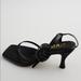 Zara Shoes | Brand New Never Worn Leather Square Toe He | Color: Black | Size: 8