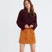 Madewell Skirts | Madewell Velveteen A-Line Mini Skirt: Button-Front Edition | Color: Orange/Yellow | Size: 6