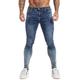 GINGTTO Mens Jeans Skinny Stretch Denim Jeans for Men Slim Fit Blue Jeans Men 32 Waist 30 Leg