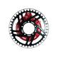 windmeile | Lekkie Bling Ring Set, 40T, Black-Red, for Bafang BBS01 and BBS02, chainring, motor cover, spacer, e-bike, pedelec
