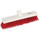 Jantex zachte hygienische bezem 30cm rood