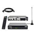 COMAG SL65T2 DVB-T2 Receiver, Freenet TV (Private Sender in HD), PVR Ready, Full-HD 1080p, SCART, Mediaplayer, USB 2.0, 12V tauglich, 2m HDMI Kabel und Antenne