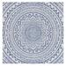 Blue/Navy 79 x 0.2 in Indoor/Outdoor Area Rug - Freeport Park® Ellefson Ivory/Navy Indoor/Outdoor Area Rug | 79 W x 0.2 D in | Wayfair