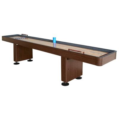 Challenger 12-ft Shuffleboard - Walnut Finish